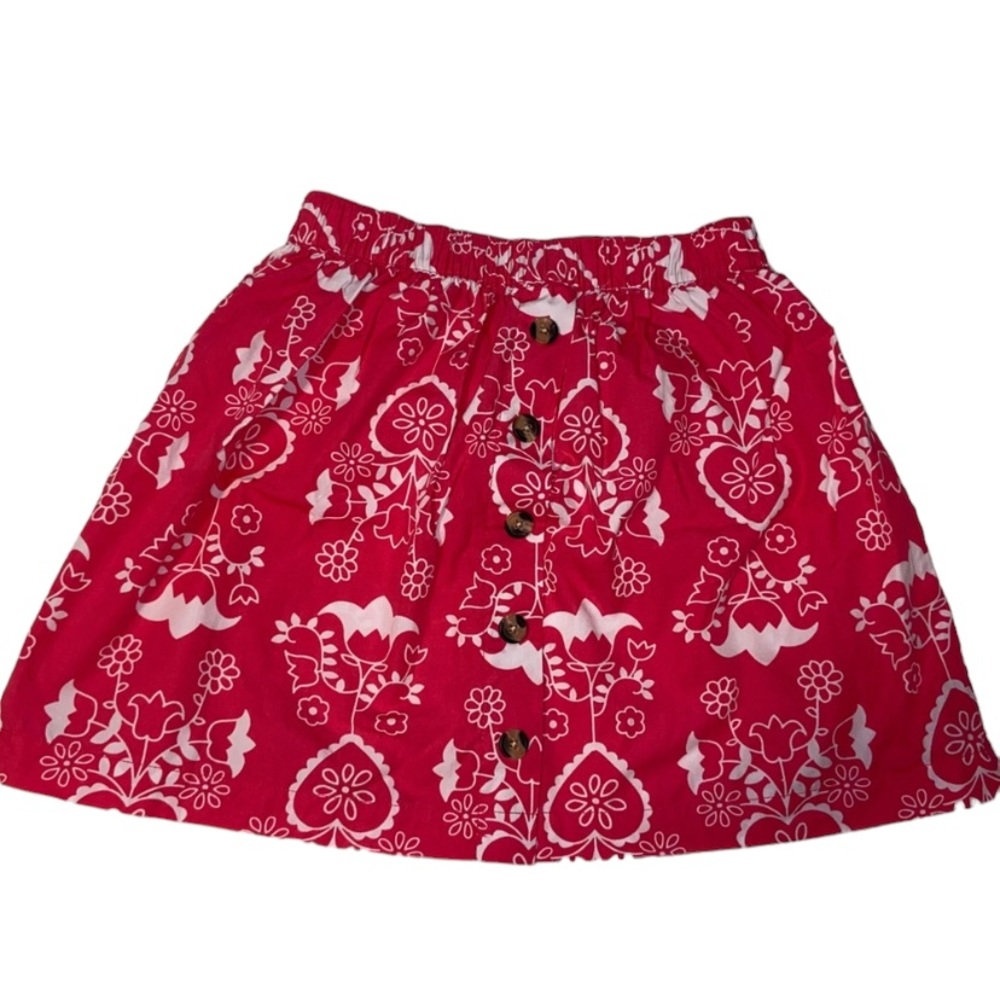 Hanna Andersson Flower Heart Skirt in Size 120 6-7